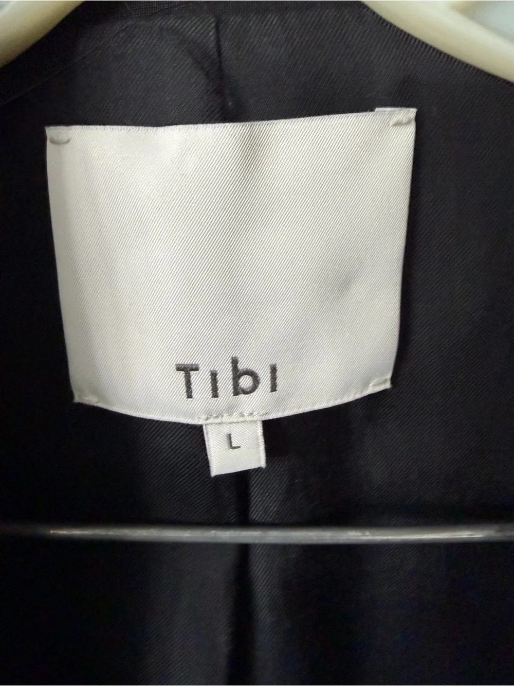 Tibi Menswear Double Breasted Button Front Blazer Dress in Black Large